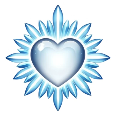 glitter white symbol of health + sticker