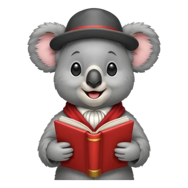 Koala Caroler sticker