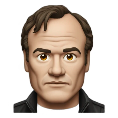 tarantino quentin portrait, front view sticker