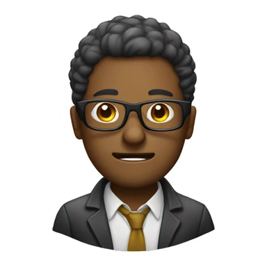 Persona sacando la lengua con gafas sticker