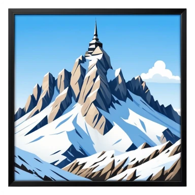 the mountain "Säntis" in St. Galler Rheintal sticker