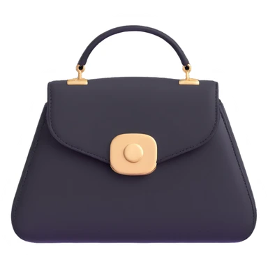 Black cute goth purse sticker