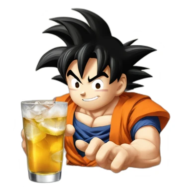 Son goku dink alcool sticker