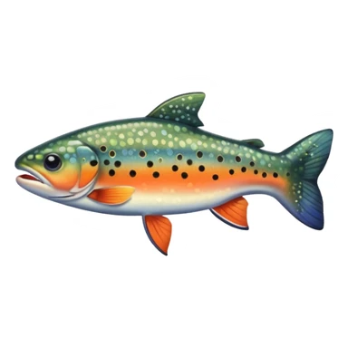 Brook trout sticker