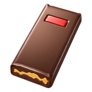 a chocolate bar being sold sticker