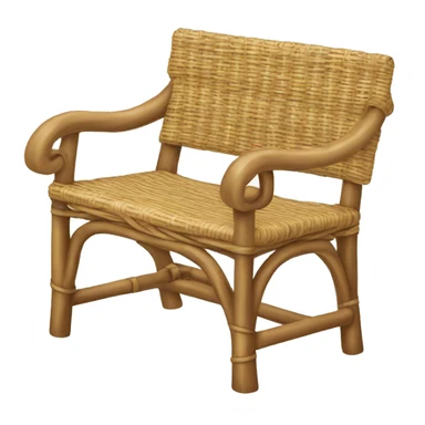 Rattan bench sticker
