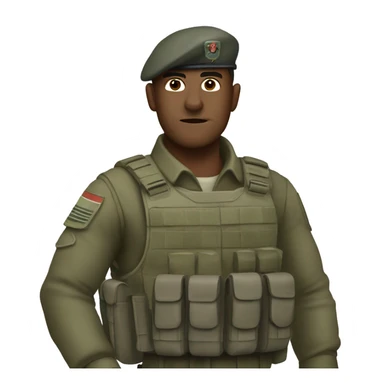 Soldado batendo continência sticker