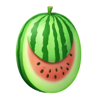 Green watermelon  sticker