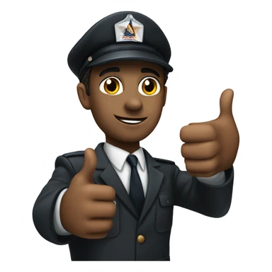 CIA agent thumbs up sticker