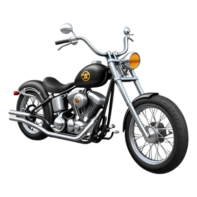 Old school chopper motorcycle  sticker