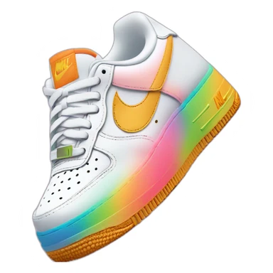 Nike AF1 rainbow sticker