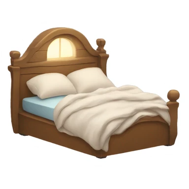 A cozy bed sticker