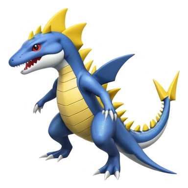 Sharpedo-Garchomp-Ampharos-Rhypherior-Sceptile-fusion sticker