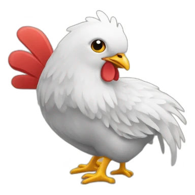 Poulet sur sanglier sticker
