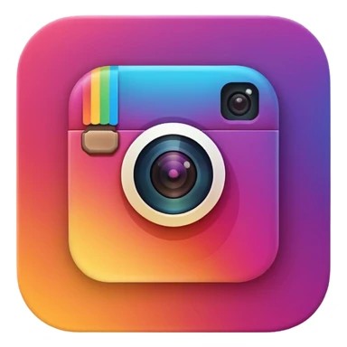 Logo instagram actuel  sticker