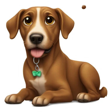 dog and poop sticker