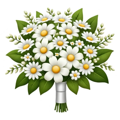 white wedding flower bouquet mixed florals sticker