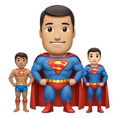 a moai emoji with a superman cape with the original face or the moai emoji with a super man saving people vibe like the superman there is some man waiting in the sky meme but then with moai sticker