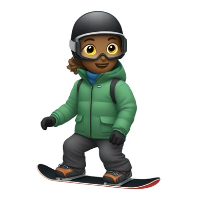 Snowboard discapacidad  sticker