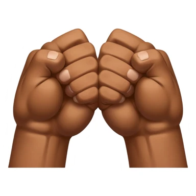 Two fists crossed over each other at the wrists  sticker