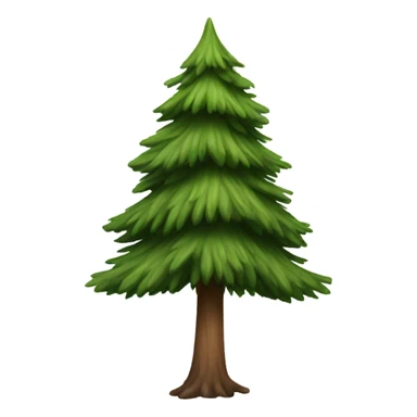 realistic fir tree sticker