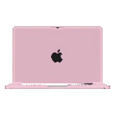 pink MacBook laptop sticker