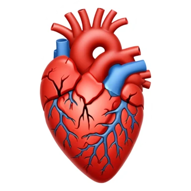 coracao anatomico rachado no meio sticker