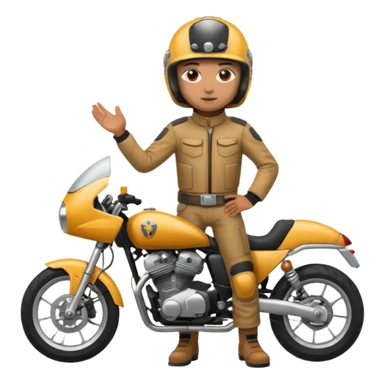 motorcycle human with helmet full body sticker