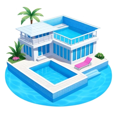 Barbie dream house swimming. Pool  sticker