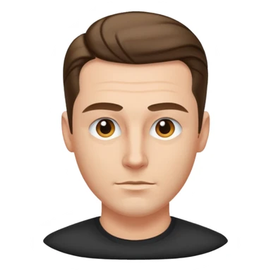 white dude with slick back hair sticker