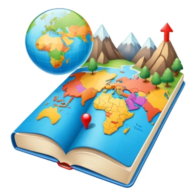 Geography sticker
