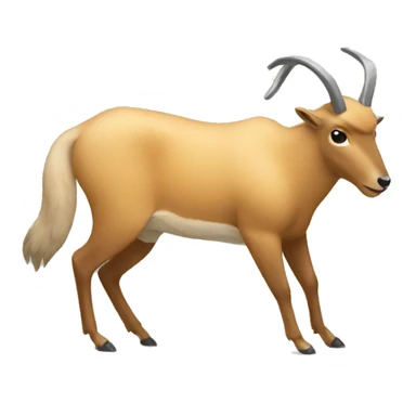 Chamois working out sticker