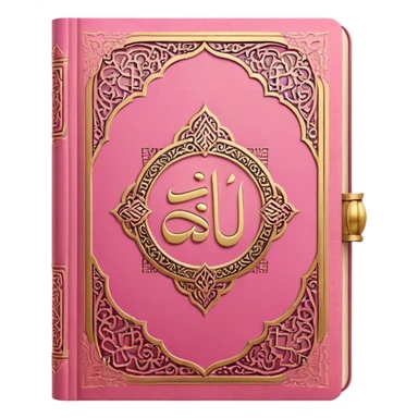 pink quran arabic sticker