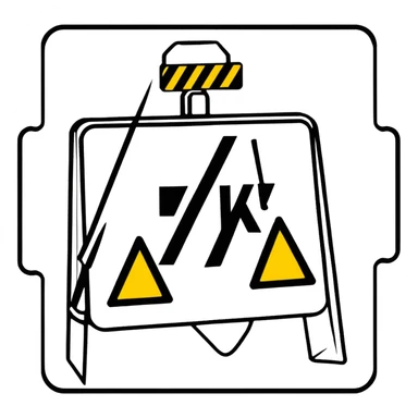 warning sign alert sticker
