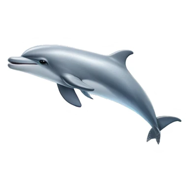 Dolphin hopping over crystal blue water with rainbow and unicorns in the background sticker