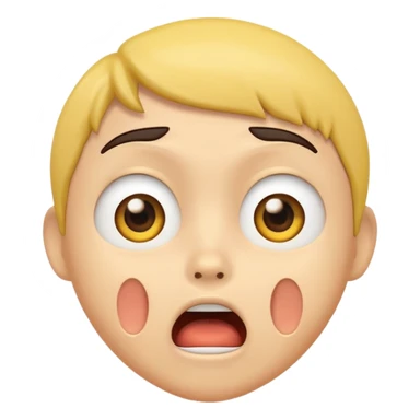 Shocking face mamoji animated sticker