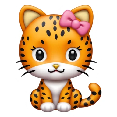 hello kitty cheetah sticker