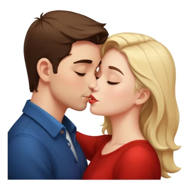 Lover kissing sticker
