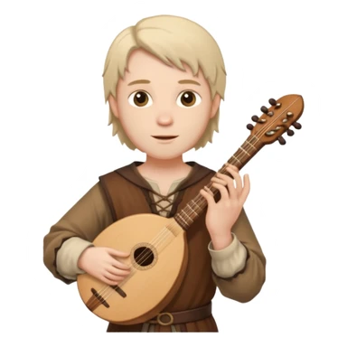 medieval bard sticker