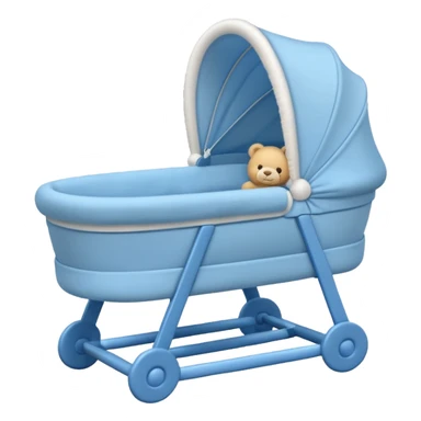 blue baby bassinet sticker