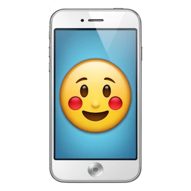 emoji de un celular iphone sticker