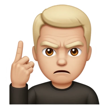 Personne qui fait un doigt d'honneur sticker