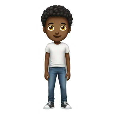 white teenager boy full body sticker
