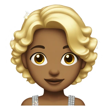 Cute bling blonde girl  sticker