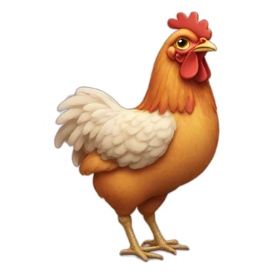 judgmental chicken sticker