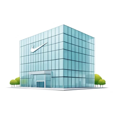 Nike’s building with Nike logo sticker