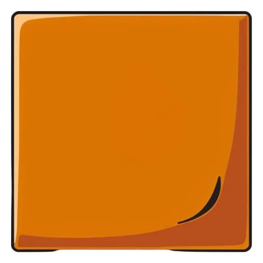 caramel square sticker
