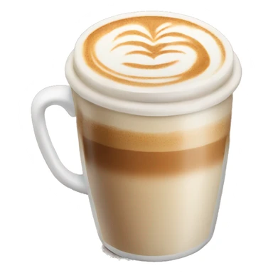 A beautiful coffee latte  sticker