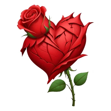 Put The 💔 Emoji And 🥀 Emoji Together In One Image sticker