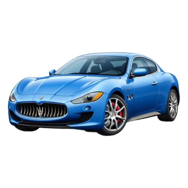 Blue Maserati sticker